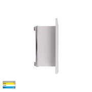 Trin 12v 3w 3CCT LED IP54 White Large Square Recessed Steplight