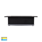 Trin 12v 5w 3CCT LED IP54 Black Large Rectangle Recessed Steplight