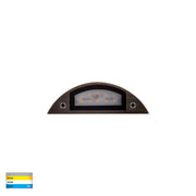 Curva 12V 3w 3CCT LED IP65 Curved Antique Brass Surface Mounted Wall Light
