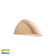 Curva 12V 3w 3CCT LED IP65 Curved Brass Surface Mounted Wall Light