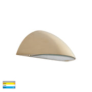 Curva 12V 5w 3CCT LED IP65 Curved Brass Surface Mounted Wall Light