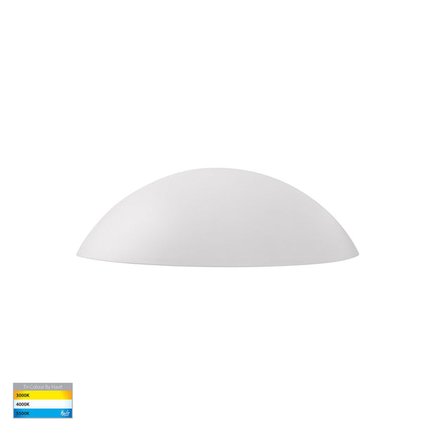 Curva 12V 5w 3CCT LED IP65 Curved White Surface Mounted Wall Light