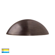 Curva 12V 7w 3CCT LED IP65 Curved Antique Brass Surface Mounted Wall Light