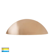 Curva 12V 7w 3CCT LED IP65 Curved Brass Surface Mounted Wall Light