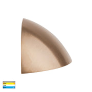 Curva 12V 7w 3CCT LED IP65 Curved Brass Surface Mounted Wall Light