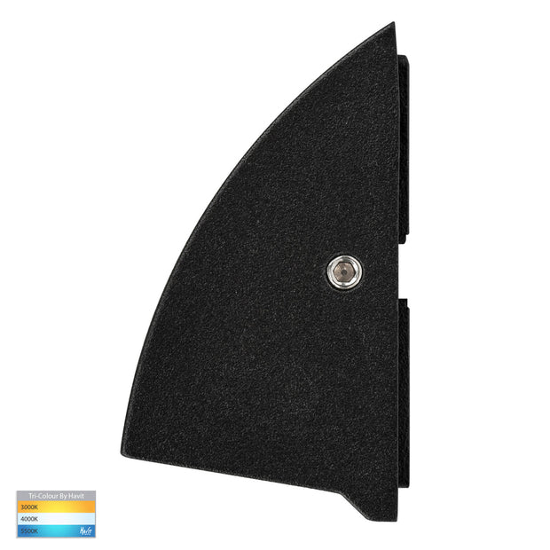 Taso 6w CCT 12v Surface Mounted Step Light Black