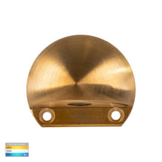 Occhio 3W 3CCT 12V Surface Mounted IP65 Eyelid Step Light Solid Brass