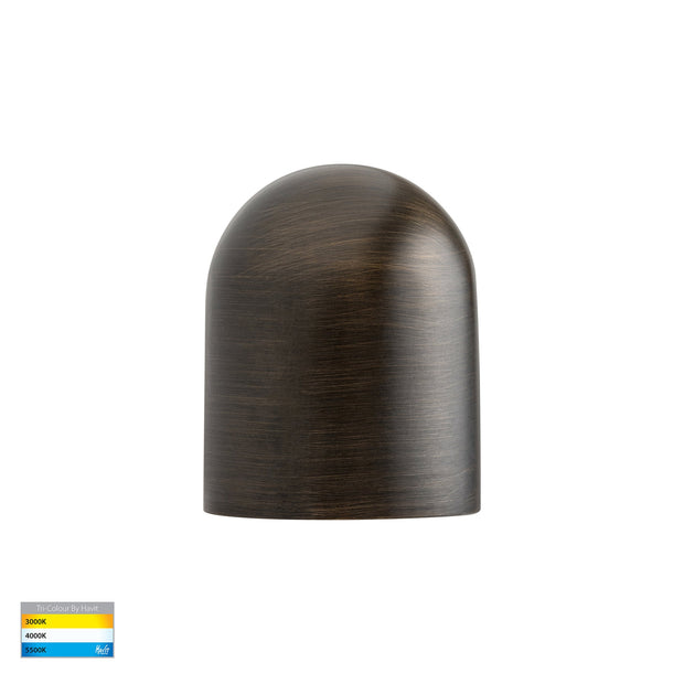 Patra 12v 1.5w 3CCT LED IP65 Surface Mounted Step Light Antique Brass
