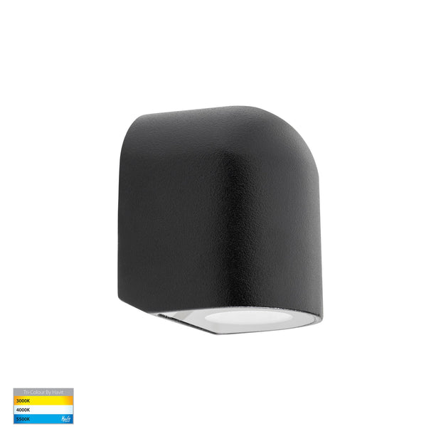 Patra 12v 1.5w 3CCT LED IP65 Surface Mounted Step Light Black