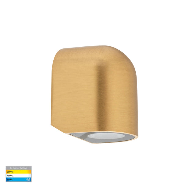 Patra 12v 1.5w 3CCT LED IP65 Surface Mounted Step Light Solid Brass
