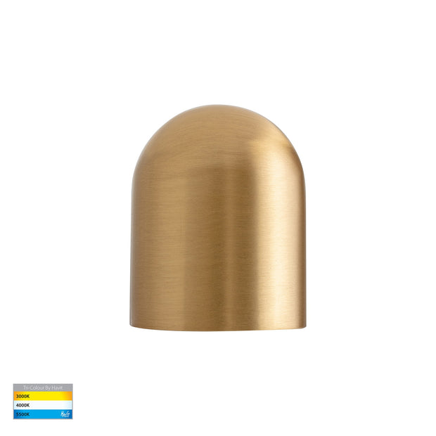Patra 12v 1.5w 3CCT LED IP65 Surface Mounted Step Light Solid Brass