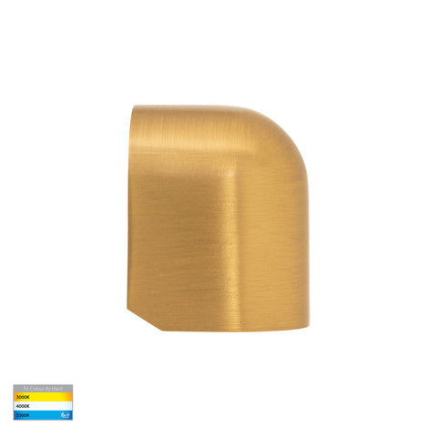 Patra 12v 1.5w 3CCT LED IP65 Surface Mounted Step Light Solid Brass
