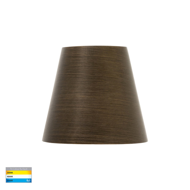 Karval 12v 1.5w 3CCT LED IP65 Surface Mounted Step Light Antique Brass