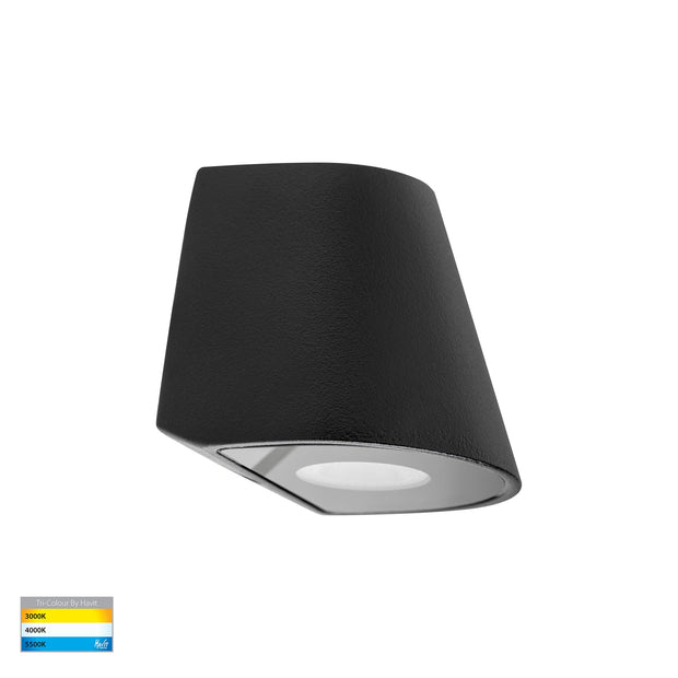 Karval 12v 1.5w 3CCT LED IP65 Surface Mounted Step Light Black