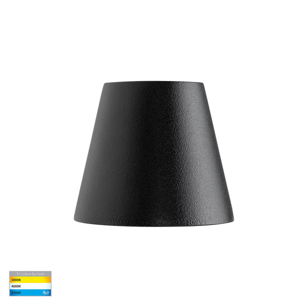 Karval 12v 1.5w 3CCT LED IP65 Surface Mounted Step Light Black