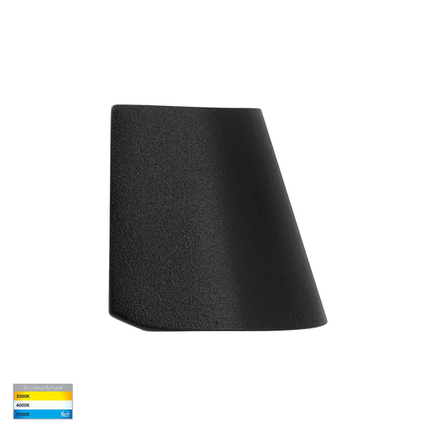 Karval 12v 1.5w 3CCT LED IP65 Surface Mounted Step Light Black