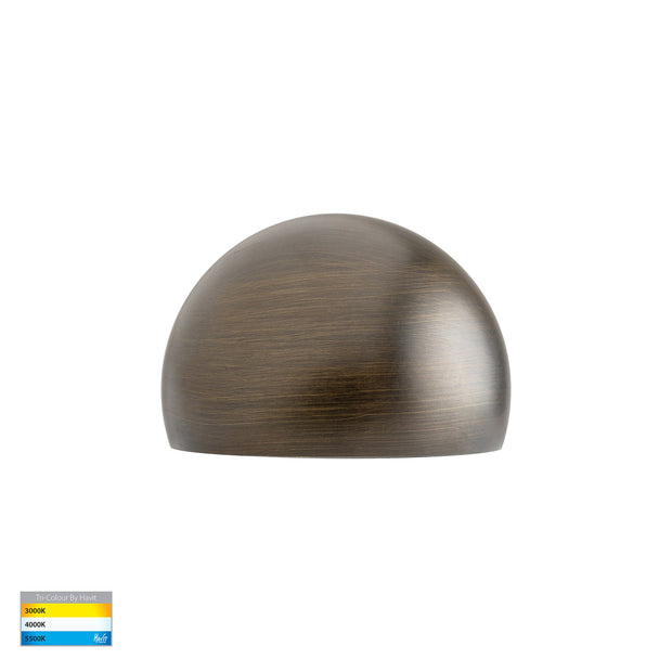 Serres 12v 1.5w 3CCT LED IP65 Surface Mounted Step Light Antique Brass