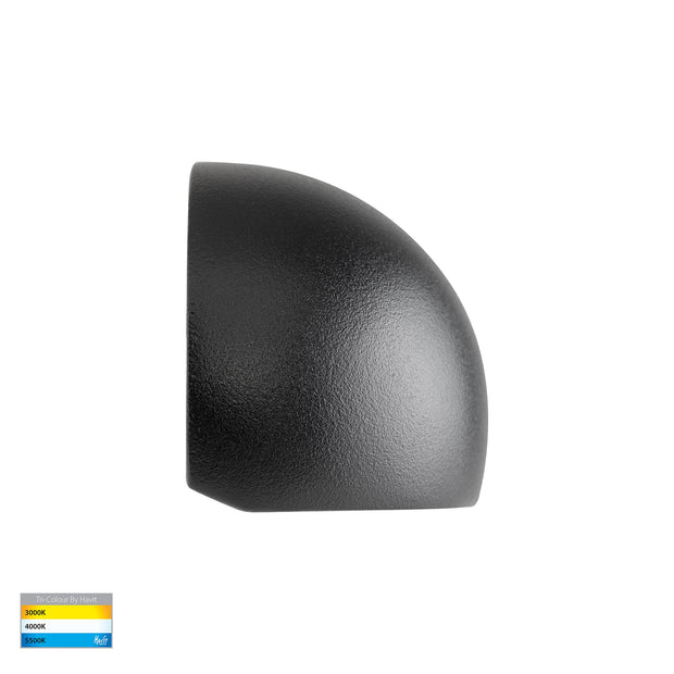 Serres 12v 1.5w 3CCT LED IP65 Surface Mounted Step Light Black