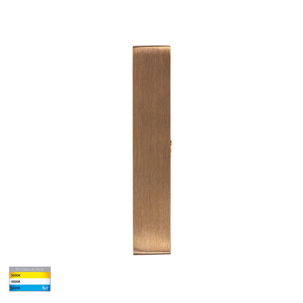 Ardam 12v 3w 3CCT LED IP65 Surface Mounted Step Light Solid Brass
