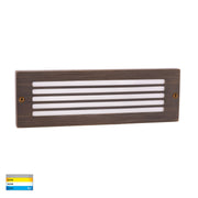 Ardam 12v 6w 3CCT LED IP65 Surface Mounted Step Light Antique Brass