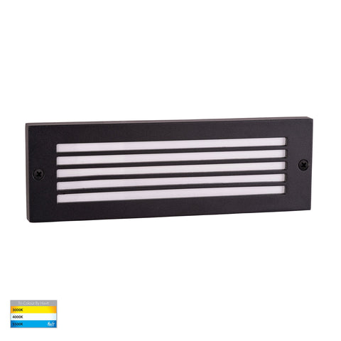 Ardam 12v 6w 3CCT LED IP65 Surface Mounted Step Light Black