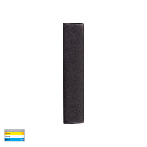 Ardam 12v 6w 3CCT LED IP65 Surface Mounted Step Light Black