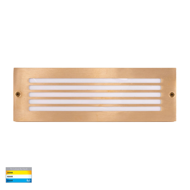 Ardam 12v 6w 3CCT LED IP65 Surface Mounted Step Light Solid Brass