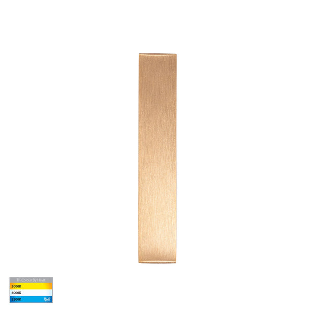 Ardam 12v 6w 3CCT LED IP65 Surface Mounted Step Light Solid Brass