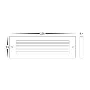 Ardam 12v 6w 3CCT LED IP65 Surface Mounted Step Light Antique Brass