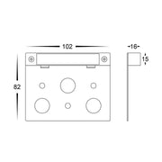 Preston 12V 2.5w 3CCT Coping Light Brass