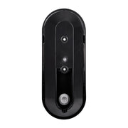Lume IP65 Black Polycarbonate Wall Light 8w E27 Warm White