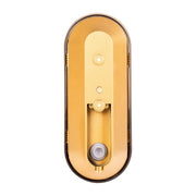 Lume IP65 Brass Coloured Polycarbonate Wall Light 8w E27 Warm White