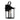 Madix Galvanised Iron Small Wall Light 240v IP44 2700K E27 - Black