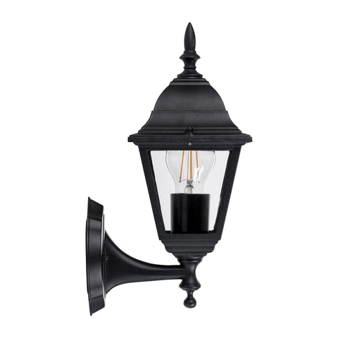 Newark Coach Light Black 8w E27 Warm White