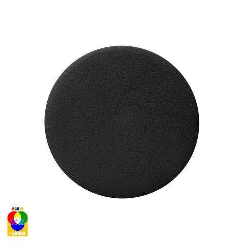 Halo 12v 7w RGBW LED 150mm Surface Mounted Exterior Wall Light Black
