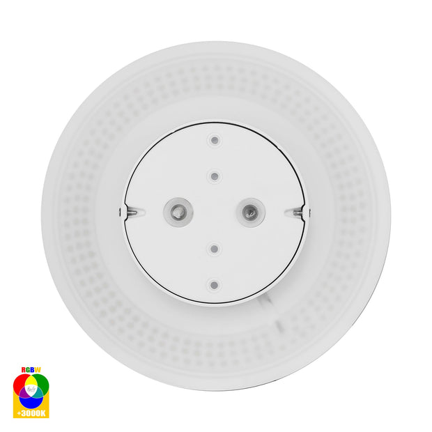 Halo 12v 24w RGBW LED 300mm Surface Mounted Exterior Wall Light White
