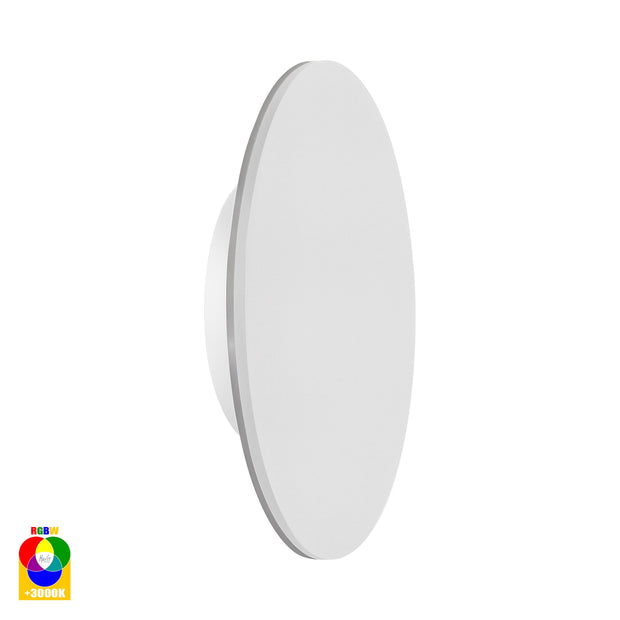 Halo 12v 24w RGBW LED 300mm Surface Mounted Exterior Wall Light White
