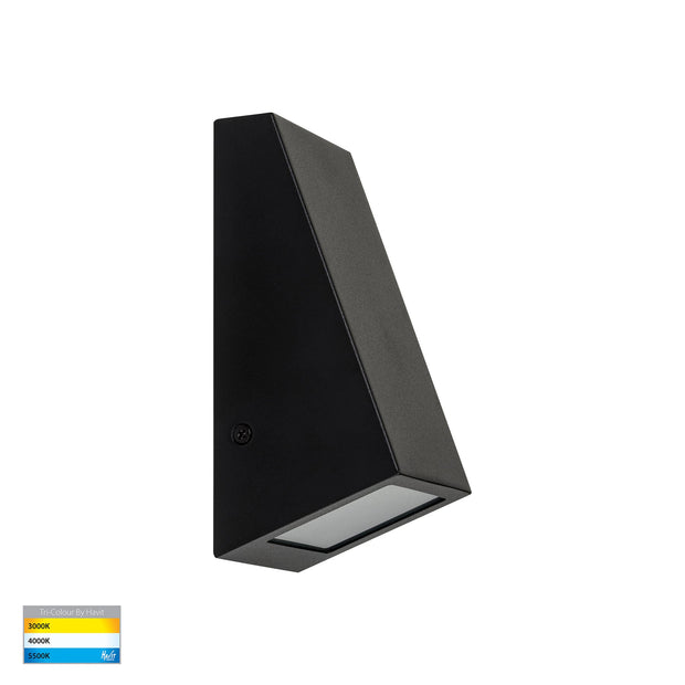 Taper Square 12v Wall Wedge Black MR16 5w 3CCT