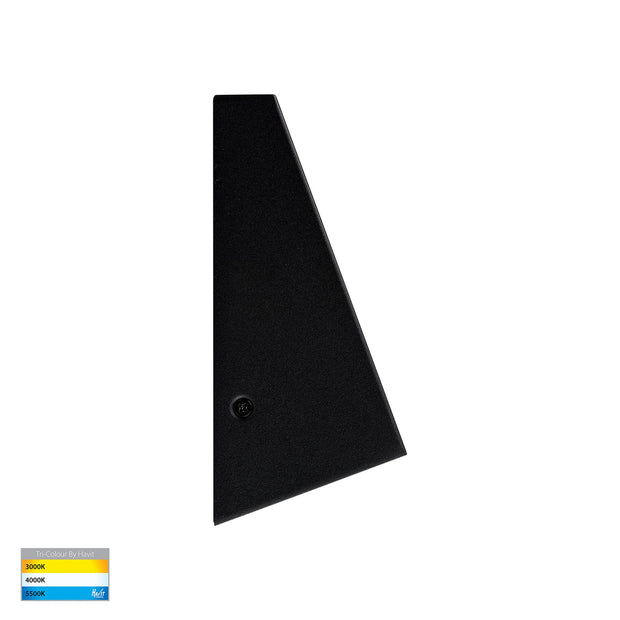 Taper Square 12v Wall Wedge Black MR16 5w 3CCT