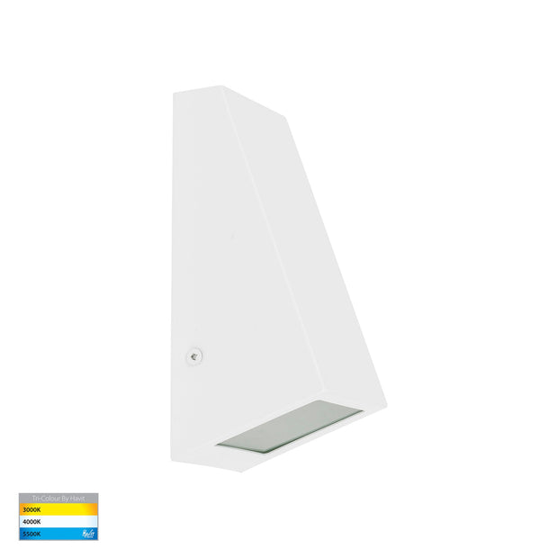 Taper Square 12v Wall Wedge White MR16 5w 3CCT