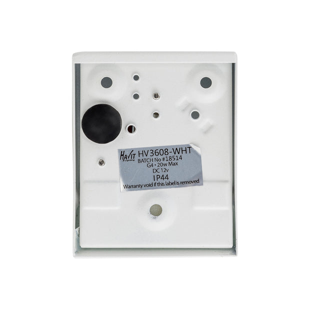 Taper Square Mini 12v Wall Wedge White 3000k 1.5w G4 Bi pin