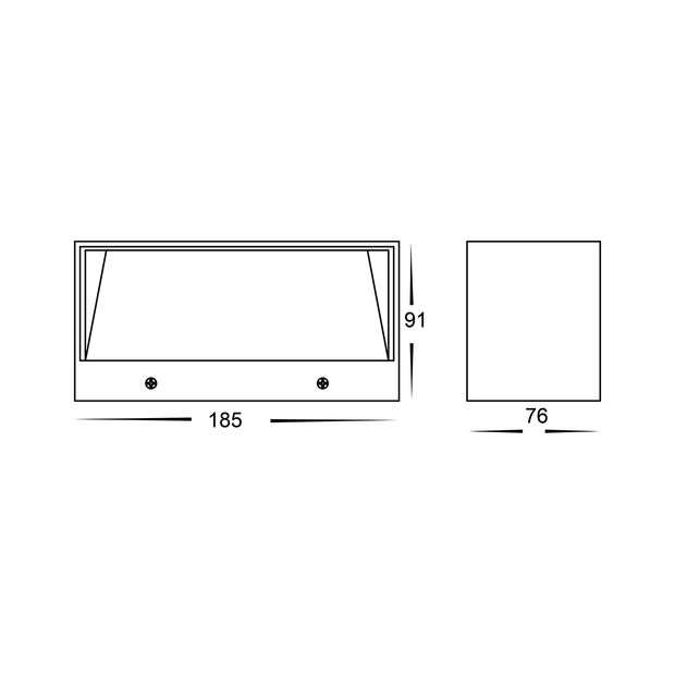 HV3637T - WHT Nikki Wall LIght