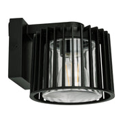 Lumo Aluminium Black Exterior Wall Light IP54