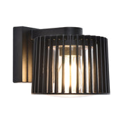 Lumo Aluminium Black Exterior Wall Light IP54