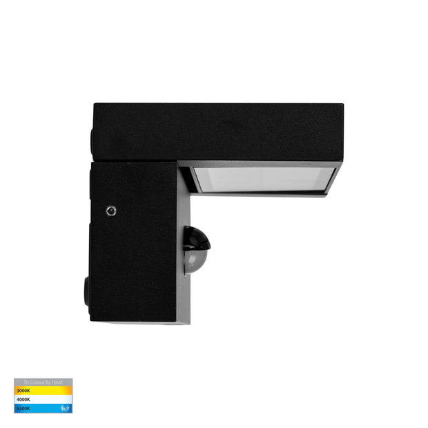 Locu 12w 3CCT LED IP65 Flood Light Black with Sensor