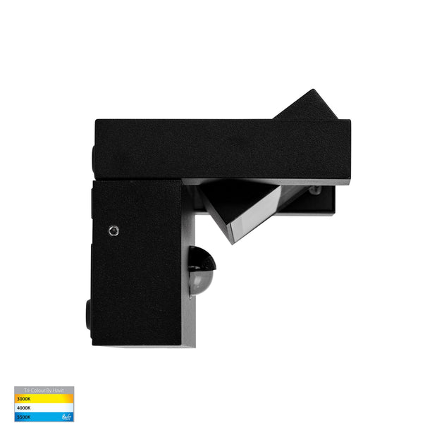 Locu 12w 3CCT LED IP65 Flood Light Black with Sensor