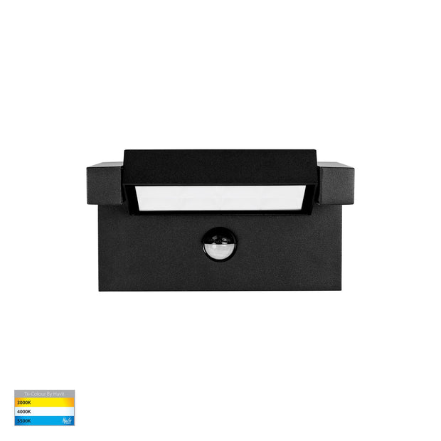 Locu 12w 3CCT LED IP65 Flood Light Black with Sensor