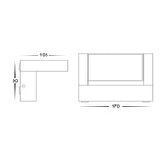 Locu 12w 3CCT LED IP65 Flood Light Black
