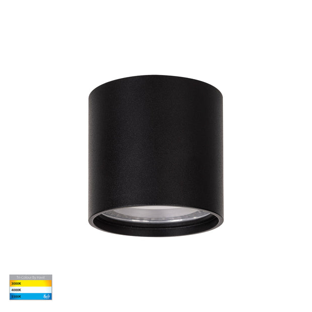 Nella 12v 7w 120° 3CCT LED Black Surface Mount Downlight