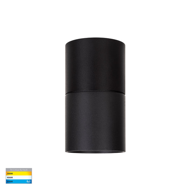 Nella 240v 7w 120° 3CCT Black Surface Mount Downlight C/W Extension